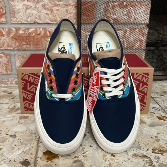 Vans Authentic Sf Retro Stripes Dress Blue - Picture 3 of 11